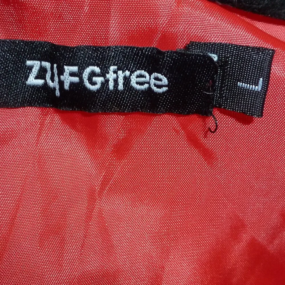 NEW! ZYFG Free Light Zippered & hooded red puffy jacket Sz L - Picture 6 of 12